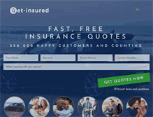Tablet Screenshot of get-insured.co.za